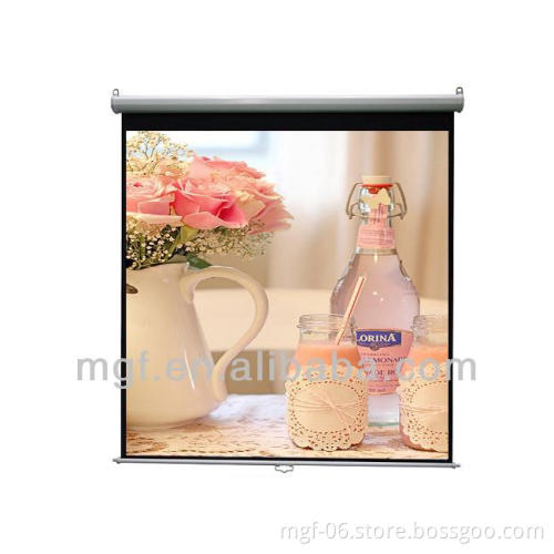 Self-lock Matte White Manual Projection Screen
